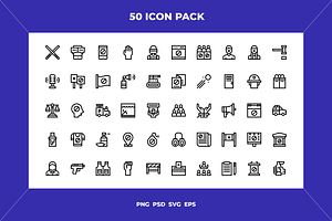Protest icons, an Outline Icon by Wencory