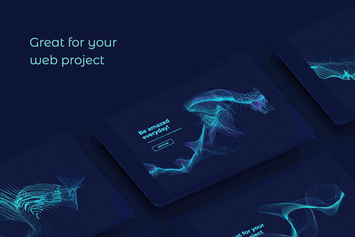 Particle Abstract Backgrounds vol 2, a Templates & Theme by blauananas (Photo 3 of 6)