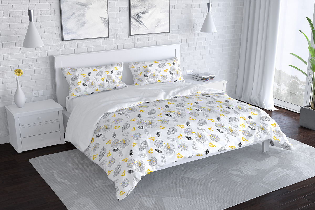 Bedroom and Bed Linen Mockup Set, an Apparel Mockup by Seven Lights (Photo 3 of 10)