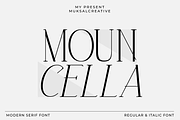 Mouncella, a Serif Font by Muksal Creative (Thumbnail 1 of 10)