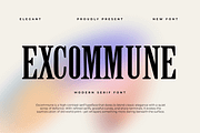 Excommune – Modern Serif Font, a Serif Font by overlaytemplates (Thumbnail 1 of 5)