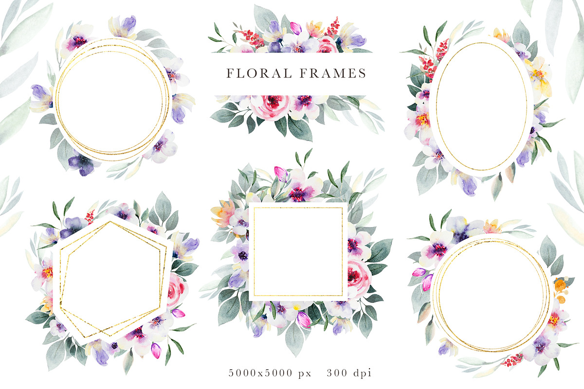 Watercolor floral collection, a Decorative Illustration by Vera●Suleimanova (Photo 6 of 18)
