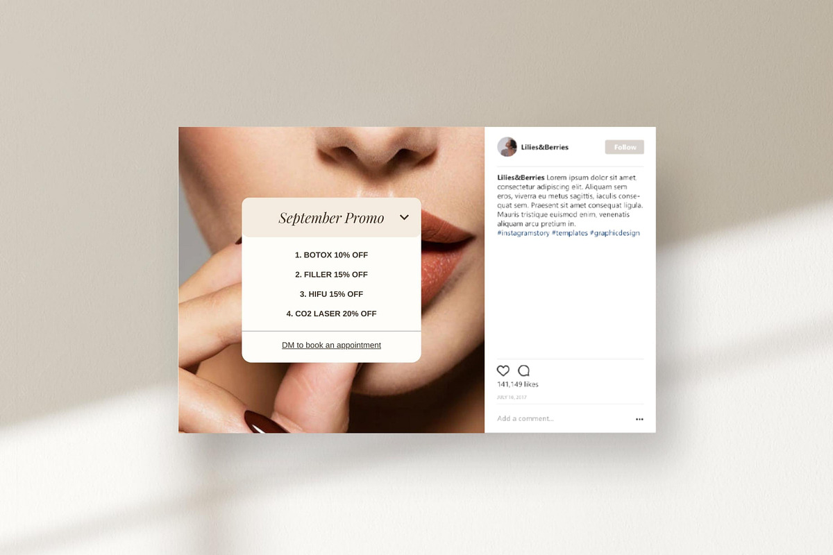 Nurse Injector Instagram templates, a Social Media Template by ...