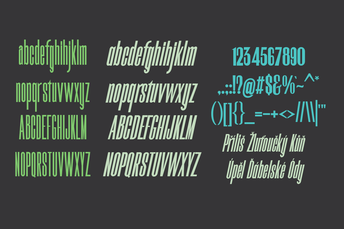 Fyntra Cybe Modern Narrow Sans Serif, a Sans Serif Font by groens (Photo 5 of 7)