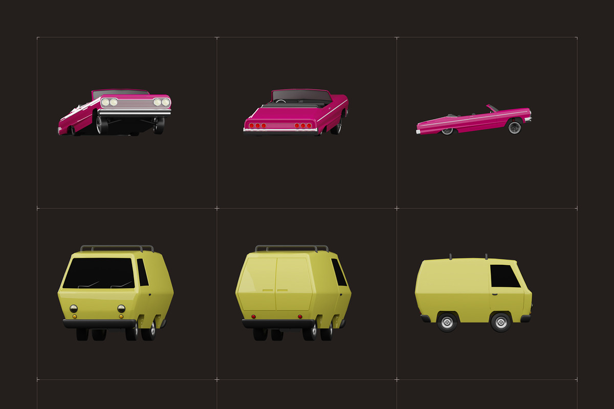 3D Vehicle Models Set, an Emoji Icon by Vectors Market (Photo 9 of 14)