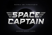 Space Captain - Modern Fonts, a Font by Patria Ari (P4tcreativa) (Thumbnail 1 of 9)
