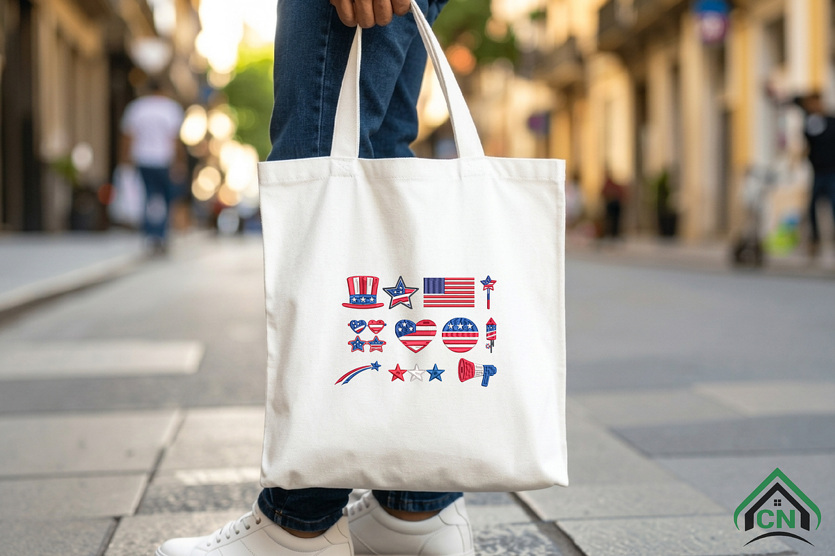 4th of July Embroidery X 15 Designs, an Illustration by Craft Nest (Photo 6 of 6)