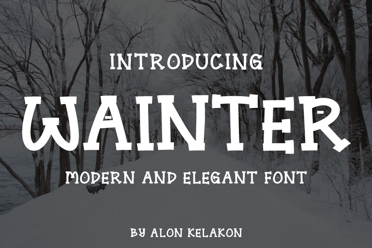 Wainter, a Handwritten Font by alon kelakon (Photo 1 of 6)