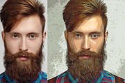 70% SALE! Cartoon Oil Art Painting, an Action Add-On by U_Design (Thumbnail 9 of 9)
