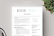 Modern Resume & CoverLetter Template, a Resume Template by careerboutique (Thumbnail 1 of 6)