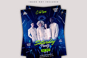 Saturday Night Party Flyer PSD, a Flyer Template by Posterfello (Thumbnail 2 of 5)