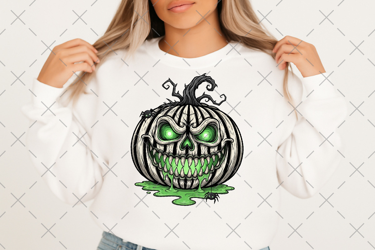 Spooky Pumpkin PNG, an Illustration by Craft Nest (Photo 6 of 6)