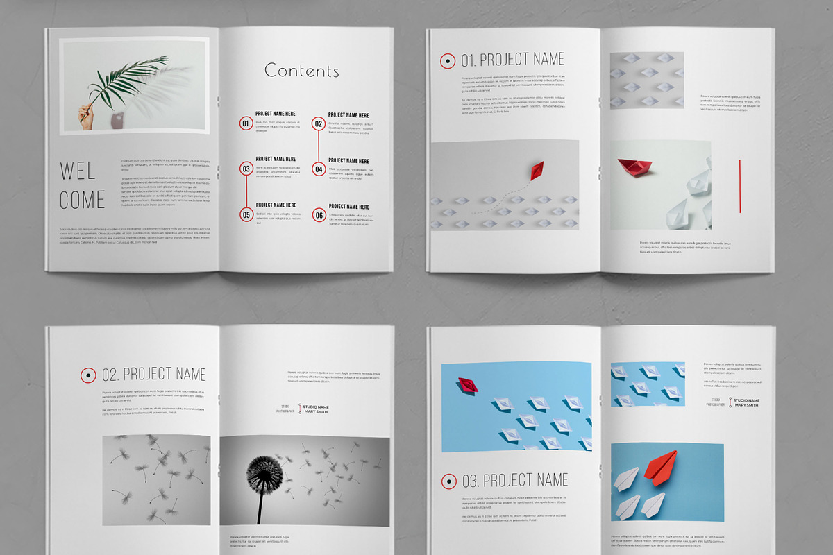 Portfolio Book Design Layout, a Magazine Template by ContestDesign (Photo 2 of 3)