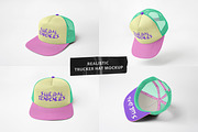 Realistic Trucker Hat Mockup, a Hat Mockup by Uncentrifuged Pressure (Thumbnail 1 of 19)