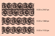 Black lace seamless ribbons., a Pattern Graphic by Ajuga (Thumbnail 4 of 4)