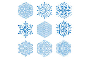 Set of Snowflakes, a Graphic by FineArtStudio