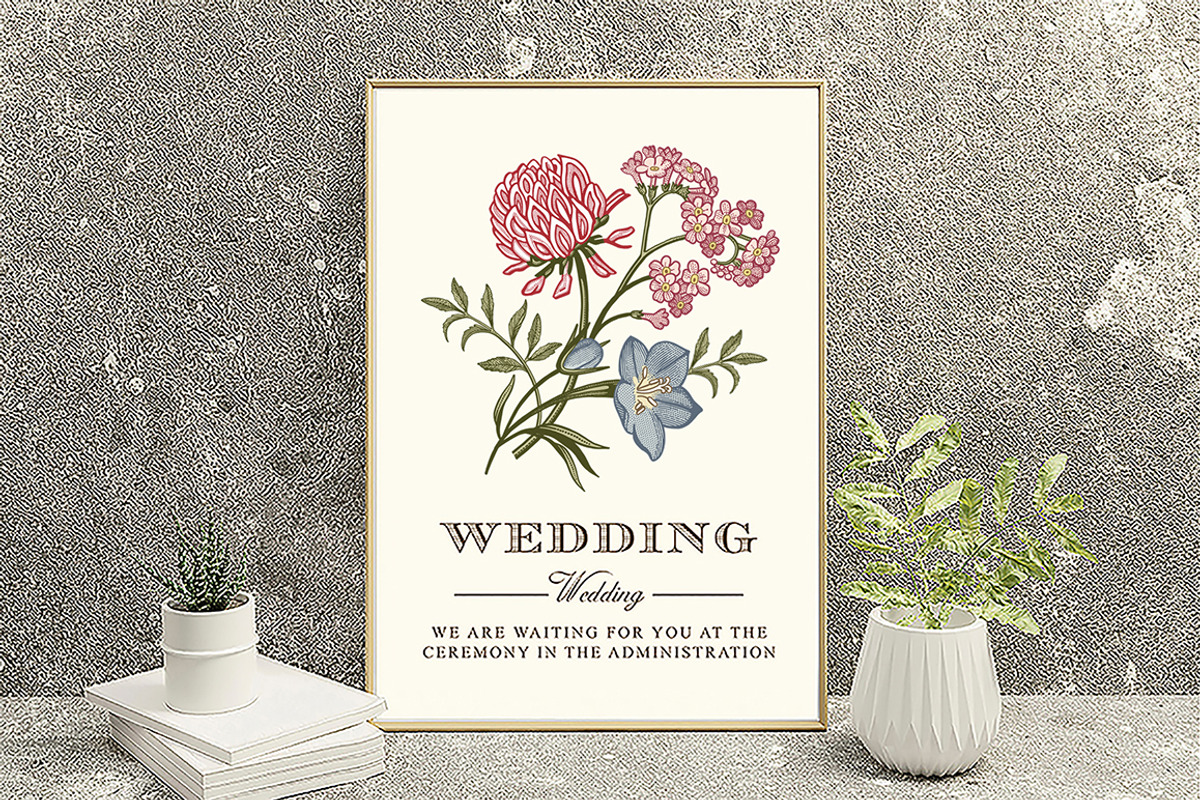 Seamless Set Flowers Clover Pattern, a Pattern Graphic by Vintage (Photo 11 of 13)