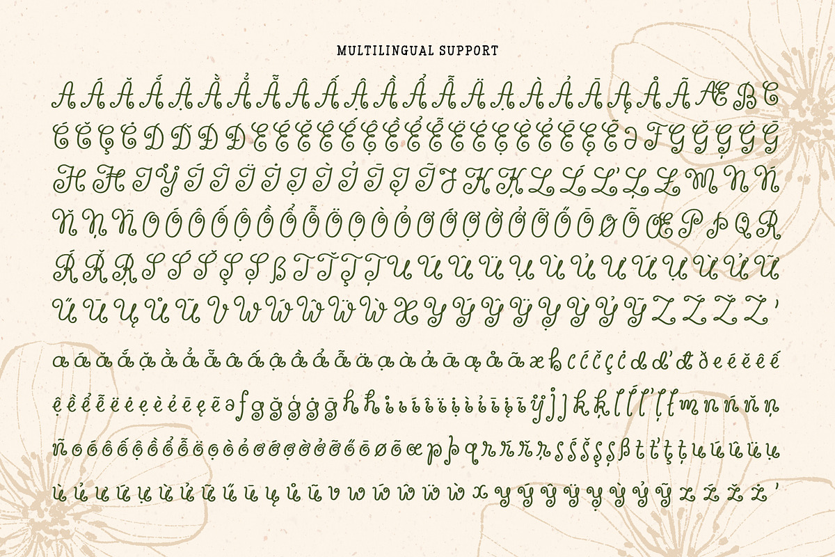 Wildflower Garden | Whimsical Font, a Handwritten Font by type peace (Photo 14 of 14)