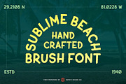 Sublime Beach Halloween Brush Font, a Font by Haynie Design Co. (Thumbnail 3 of 9)