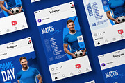 Soccer Social Media Posts Templates, a Social Media Template by iHemalaya (Thumbnail 2 of 3)