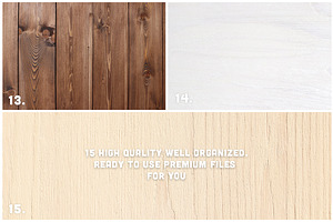 15 Wood Surface Background Textures