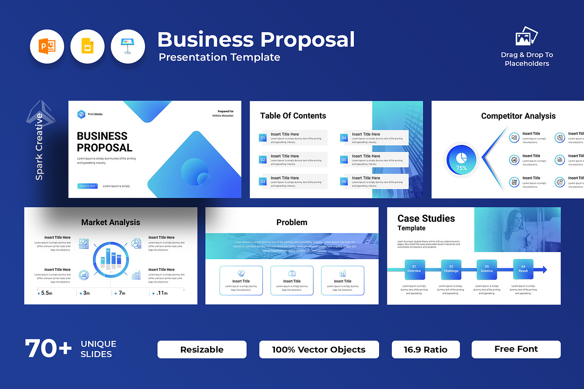 Business Plan PowerPoint Template, a Presentation Template by Spark_Creative (Photo 1 of 12)