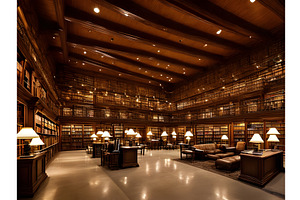 Cozy Interior: Librarys Inviting