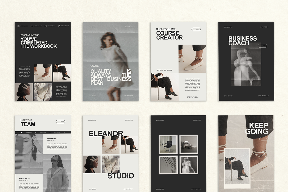 Canva Workbook Template for Coaches, a Magazine Template by Branding ...