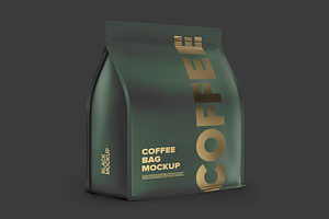 Coffee Bag Mockup. Paper