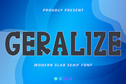 Geralize, a Slab Serif Font by Yoga Letter (Thumbnail 1 of 6)