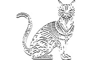 Cute Cat Silhouette Mega Vector Bund, an Animal Illustration by Designer_Momina (Thumbnail 5 of 34)