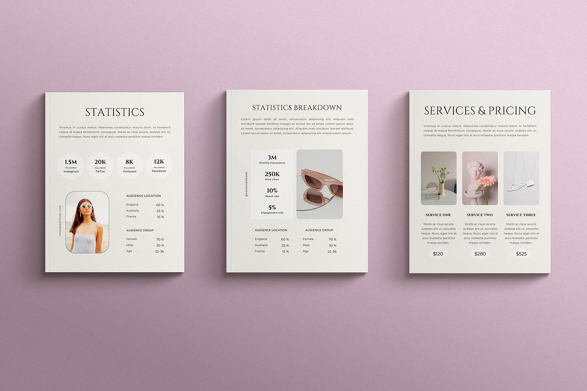 Media Kit Canva Template | Nostalgia, a Print Template by Sierra Creative Studio (Photo 4 of 11)
