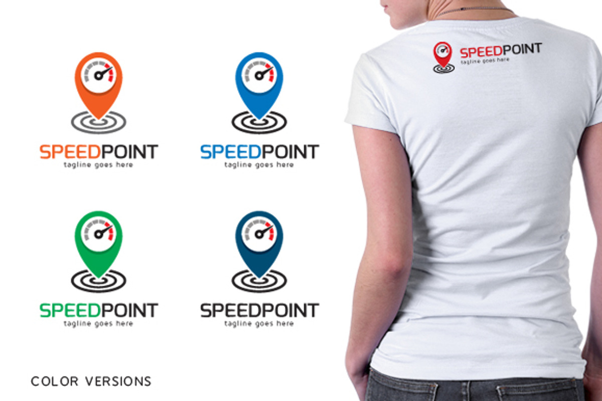 Speed Point Logo Template, a Branding & Logo Template by gunaonedesign