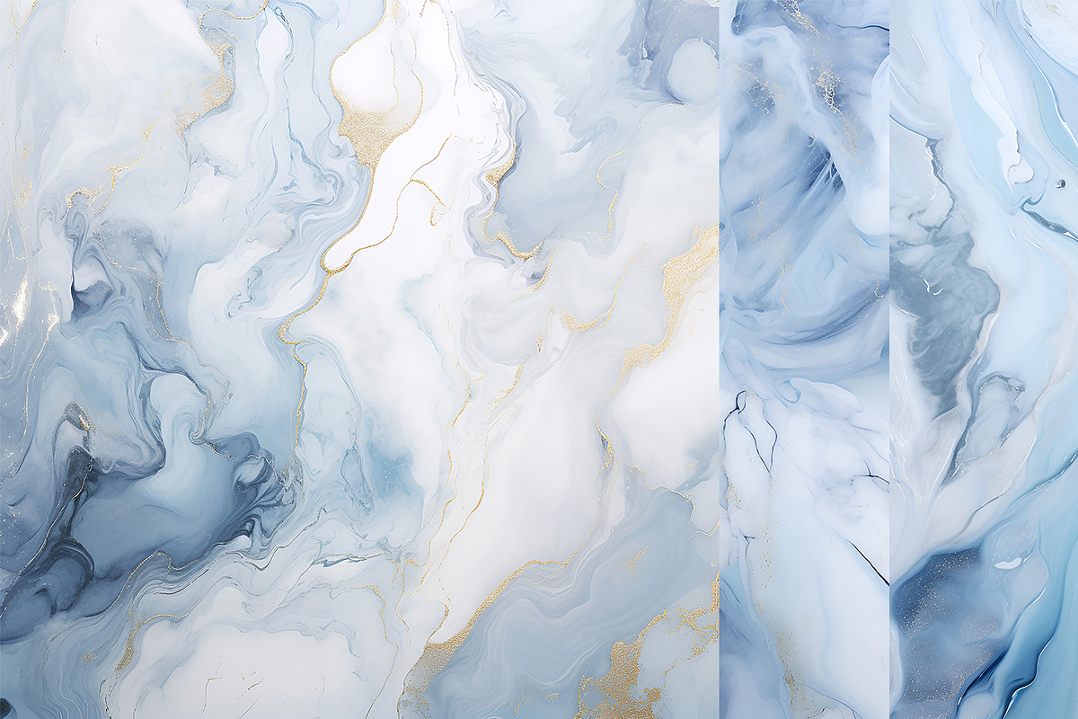 Marble Backgrounds. Pink Blue Gold, a Background Graphic by MuzaArtStudio (Photo 7 of 8)