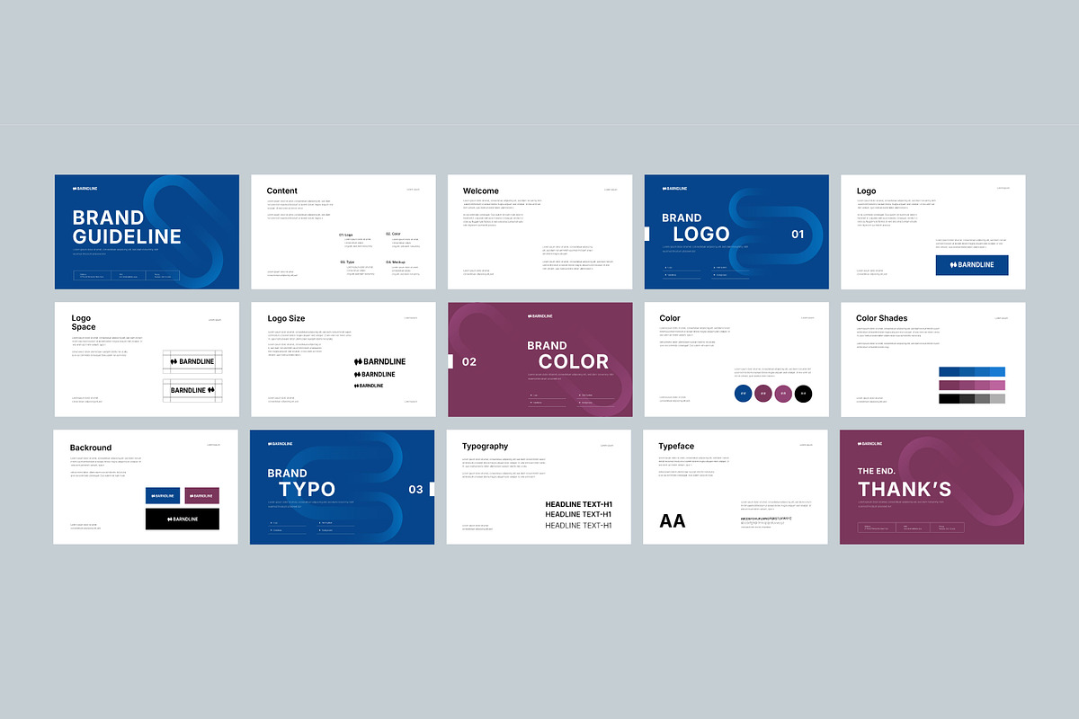 Brand manual template, a Branding & Logo Template by thedesignsource