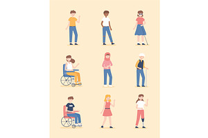 diverse group people, a Person Illustration by studiogstock