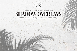 Sunlit Shadow Overlays Set, a Graphic by Imageblend