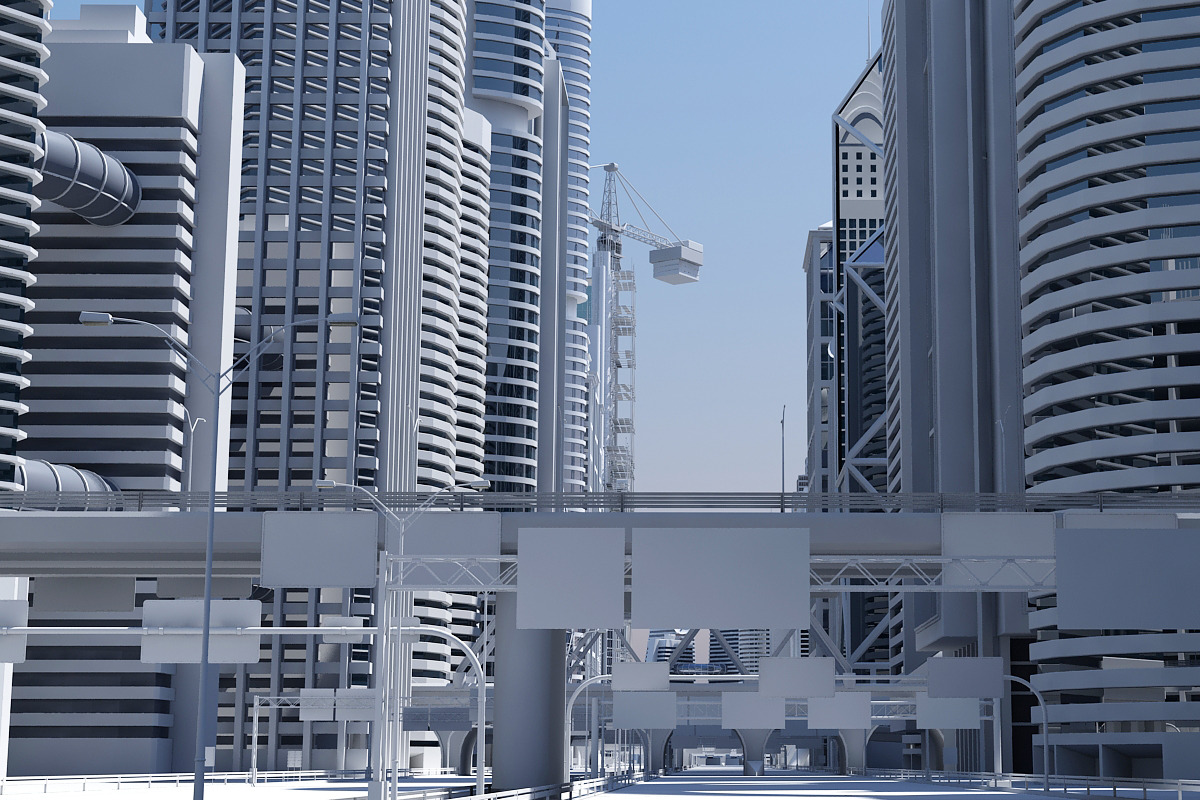 High Definition City 2012, an Architecture 3D Model by Giimann (Photo 11 of 14)