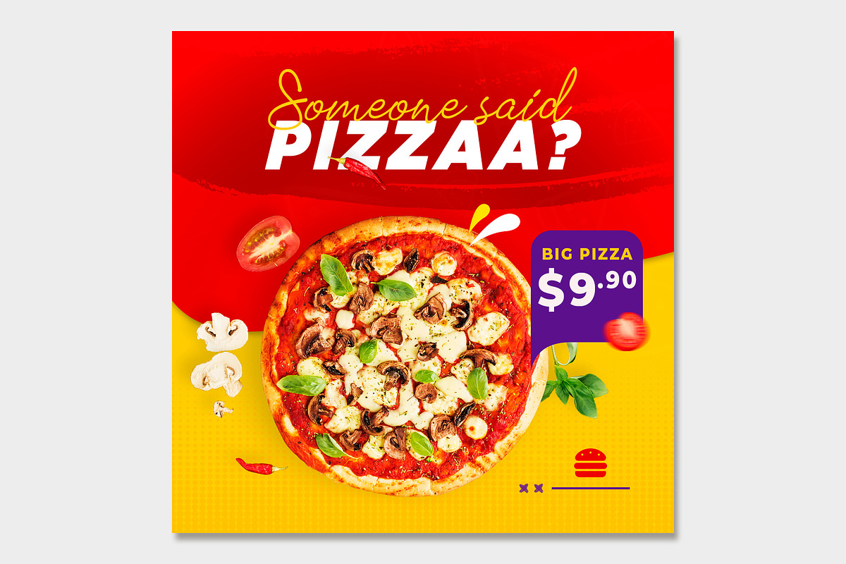 Social Media Fast Foods Template, a Social Media Template by rogeriomarcos (Photo 4 of 11)