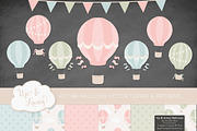 Pastel Hot Air Balloons, an Illustration by Amanda Ilkov (Thumbnail 2 of 5)