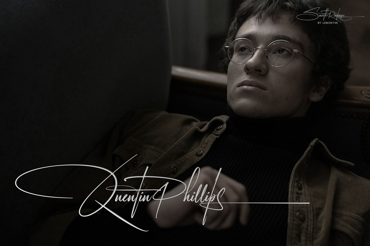 Smooth Radiance | Signature Font, a Script Font by Lemonthe (Photo 4 of 12)