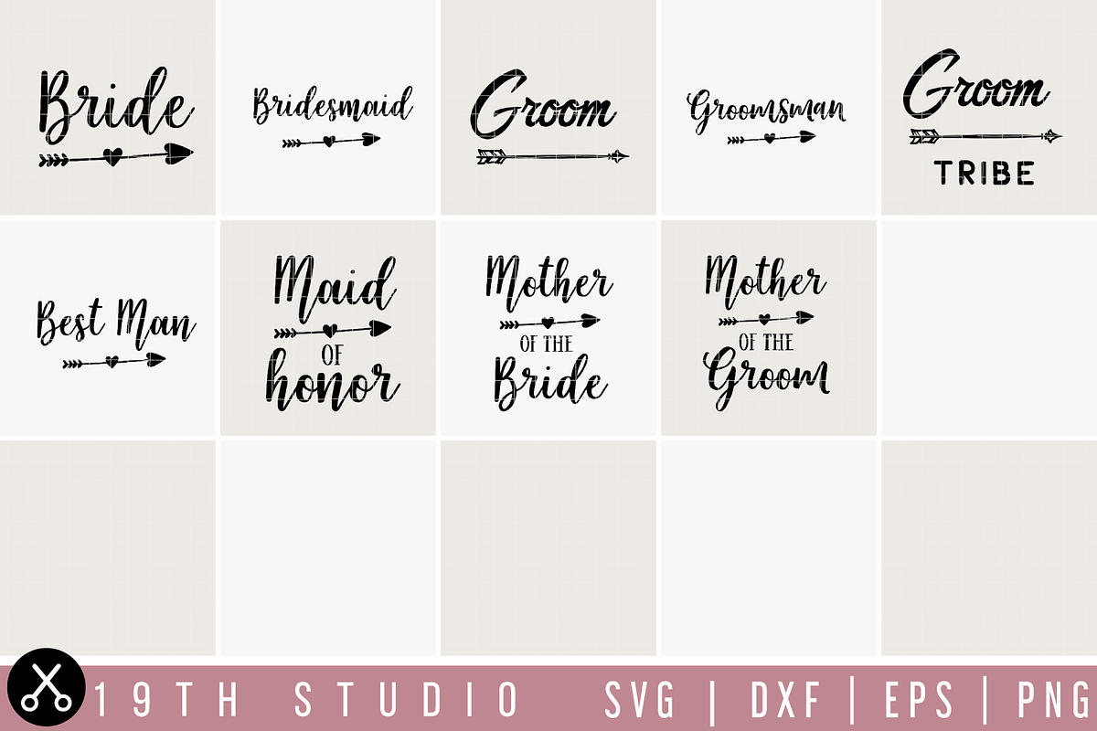 Wedding SVG Bundle | MB27, an Illustration by Craft House SVG (Photo 4 of 4)