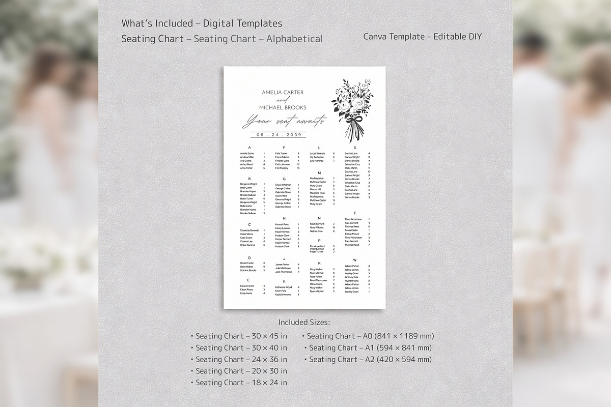 Modern Elegant Alphabetical Canva bd, a Poster Template by TyphoonStudio (Photo 2 of 10)