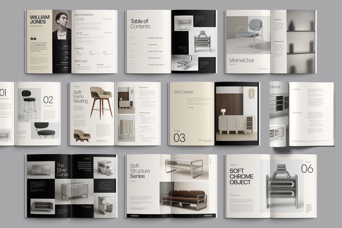 Minimalist Portfolio Template, a Magazine Template by BrandPacks (Photo 2 of 6)