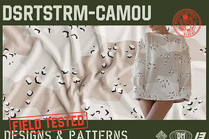 Desert Storm Camo Seamless Pattern