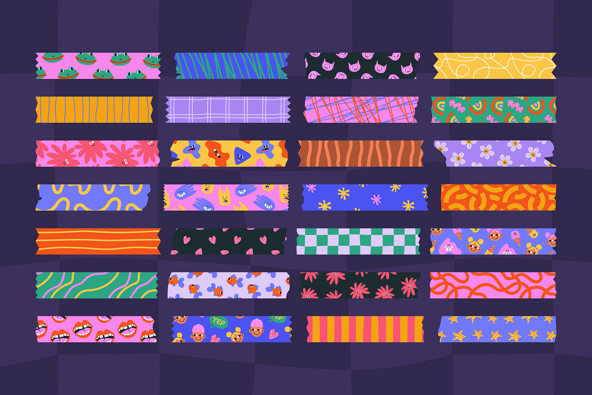 250+ Funky Digital Planner Kit, a Decorative Illustration by IuliiaSavko (Photo 9 of 22)