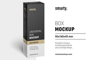 Box Mockup / 55x160x40 Mm