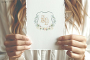 Monogram typeface for crest beige, a Decorative Illustration by GrafikBoutique (Thumbnail 3 of 3)
