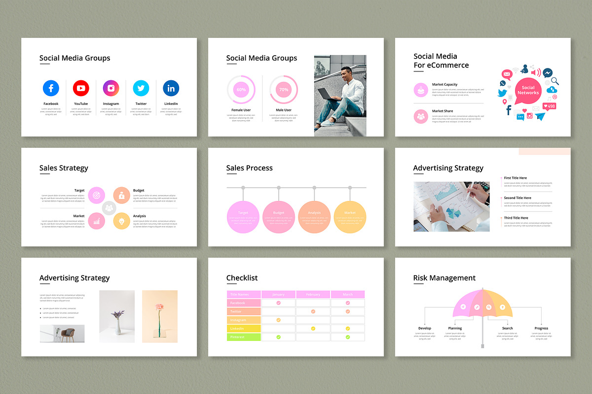 Social Media Marketing Presentation, a Presentation Template by Mighty-Slide (Photo 16 of 18)