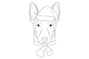 Christmas 60 Dog Breeds for Coloring, an Animal Illustration by asantosg (Thumbnail 9 of 9)